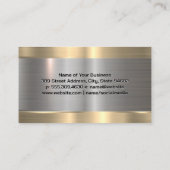 Metaalgoud | Zilver Visitekaartje (Achterkant)