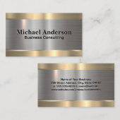 Metaalgoud | Zilver Visitekaartje (Voorkant / Achterkant)