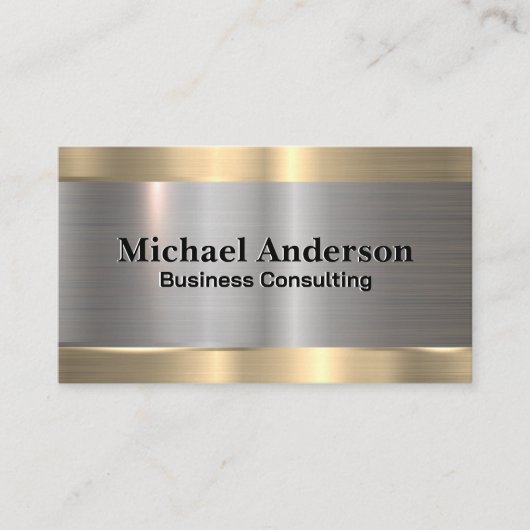 Metaalgoud | Zilver Visitekaartje (Voorkant)