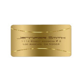 Metaalgoudachtergrond Etiket (Voorkant)