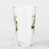 Metaalgouden folie 40e verjaardag glas (Links)