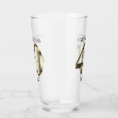 Metaalgouden folie 40e verjaardag glas (Rechts)