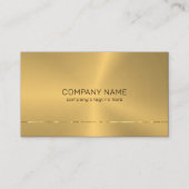 Metaalgoudglanzend streep visitekaartje (Voorkant)