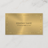 Metaalgoudtextuur schijnt gouden rand visitekaartje (Voorkant)