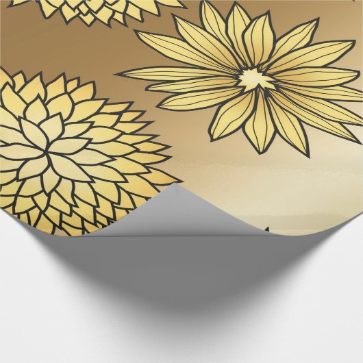 Metaalgoudvormig ontwerp cadeaupapier (Hoek)