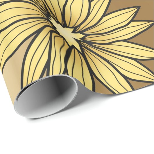 Metaalgoudvormig ontwerp cadeaupapier (Rol Hoek)