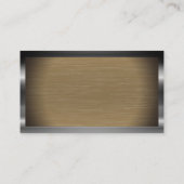 Metaalgrens en achtergrond | Monogram Visitekaartje (Achterkant)