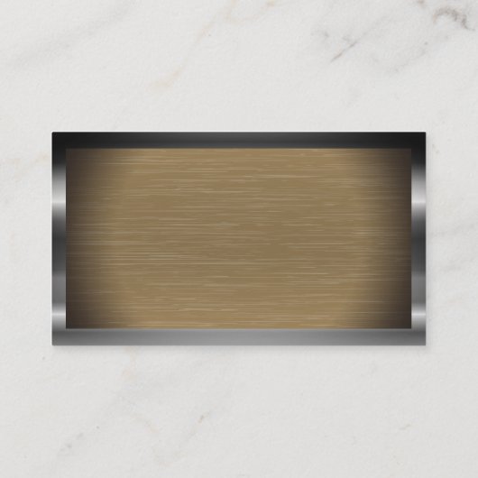 Metaalgrens en achtergrond | Monogram Visitekaartje (Achterkant)