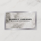 Metaalgrens | Marmer Visitekaartje (Voorkant)