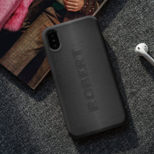 Metaalgrijs geborsteld aluminium uiterlijk Case-Mate iPhone case