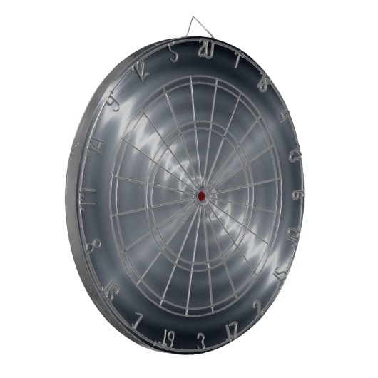 Metaalgrijs Roestvrij staal Dartbord (Voorkant Links)