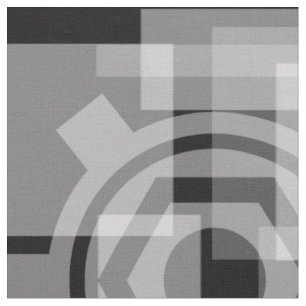 Metaalgrijze geometrische stof