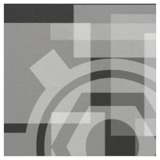 Metaalgrijze geometrische stof (Close Up)