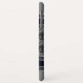 Metaalgrijze zwartwitmaskers Case-Mate iPhone case (Achterkant/links)