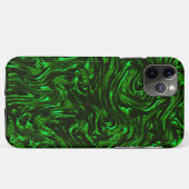 Metaalgroen getextureerde korrels Case-Mate iPhone case (Achterkant (horizontaal))