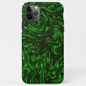 Metaalgroen getextureerde korrels Case-Mate iPhone case (Achterkant)
