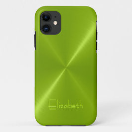 Metaalgroen roestvrij staal metalen blik Case-Mate iPhone case