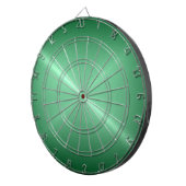 Metaalgroen roestvrij staal metalen blik dartbord (Voorkant Rechts)