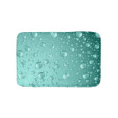 Metaalgroene Blauwgroen-groene Abstracte Regenneer Badmat (Voorkant)