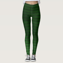 Metaalgroene Leggings