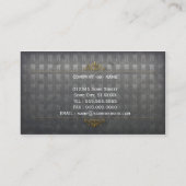 metaalgulden tanden tandarts tandheelkundig visite visitekaartje (Achterkant)