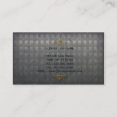 metaalgulden tanden tandarts tandheelkundig visite visitekaartje (Achterkant)