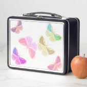 Metaalhoes met vlinder (In situ)