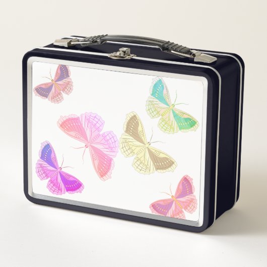 Metaalhoes met vlinder (Voorkant)