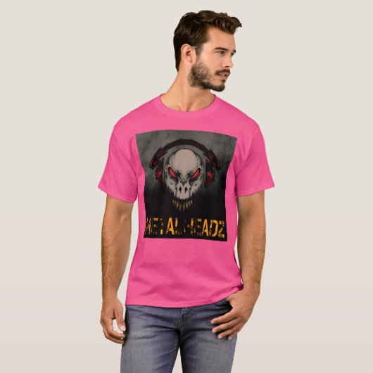 metaalhoofd t-shirt (Voorkant volledig)