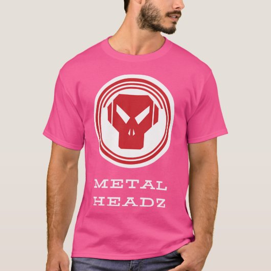 metaalhoofd t-shirt (Voorkant)
