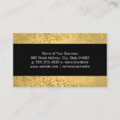 metaalhoudende goudvlokken | Haarsalon Logo Visitekaartje (Achterkant)