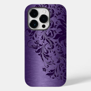 Metaalhoudende Paarse geborstelde aluminium Paarse Case-Mate iPhone Case