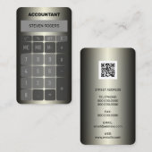 Metaalhoudende rekenfouten visitekaartje (Voorkant / Achterkant)