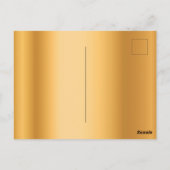 Metaalhoudende wijziging van de datum van de goudf briefkaart (Achterkant)