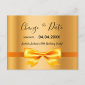 Metaalhoudende wijziging van de datum van de goudf briefkaart (Voorkant)