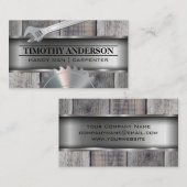 Metaalhout | Frankrijk | Cirkelzagen Visitekaartje (Voorkant / Achterkant)