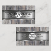 Metaalhout | Zauw en Hammer Visitekaartje (Voorkant / Achterkant)