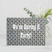 METAALINVITATIE (Staand voorkant)