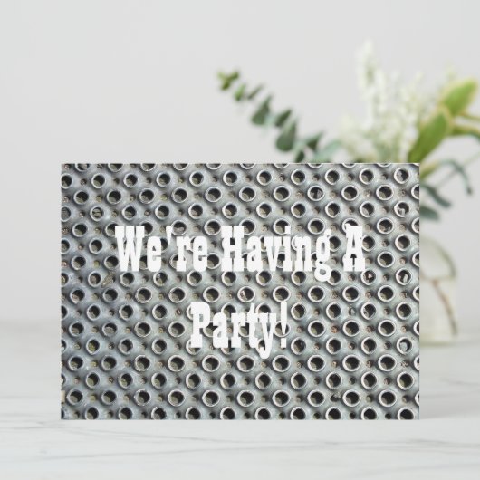 METAALINVITATIE (Staand voorkant)