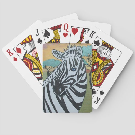 Metaalkaarten voor Zebra Pokerkaarten (Achterkant)