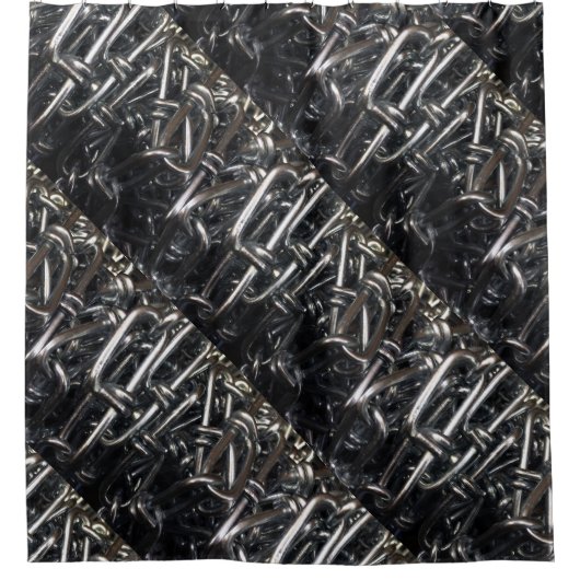 Metaalketting Iron Chains Industrial Grunge Douchegordijn (Voorkant)