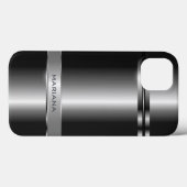Metaalkleurig, donkergrijs en zilverkleurig, roest Case-Mate iPhone case (Achterkant (horizontaal))