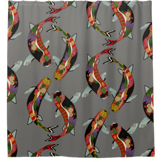 metaalkoi douchegordijn (Voorkant)