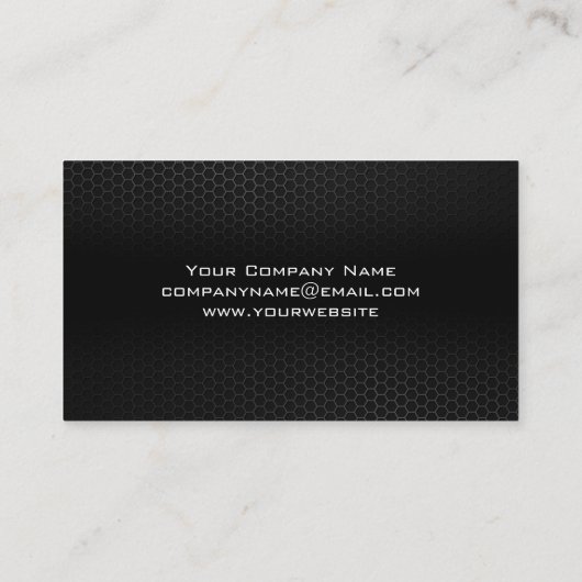 Metaalkoolstofvezel | Hammer WFrench Tools Visitekaartje (Achterkant)