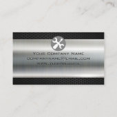 Metaalkoolstofvezel | Voorbeeld van de auto Visitekaartje (Achterkant)