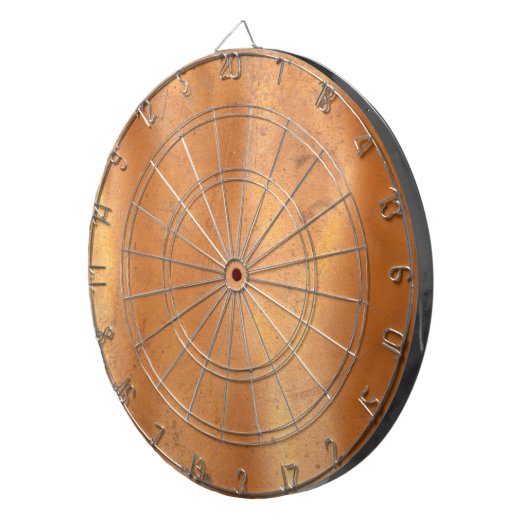 Metaalkopertextuur Dartbord (Voorkant Rechts)