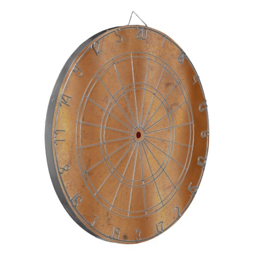 Metaalkopertextuur Dartbord (Voorkant Links)