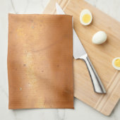 Metaalkopertextuur Theedoek (Quarter Fold)