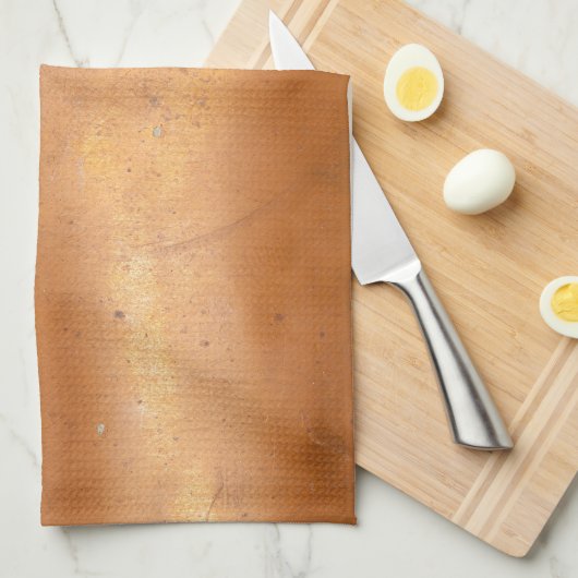 Metaalkopertextuur Theedoek (Quarter Fold)