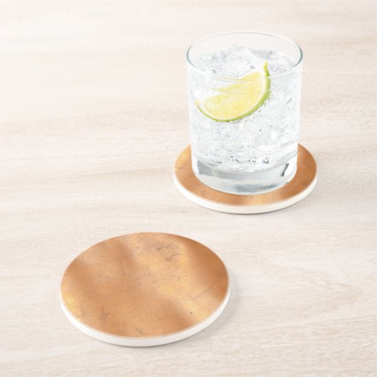 Metaalkopertextuur Zandsteen Onderzetter (Zijkant)